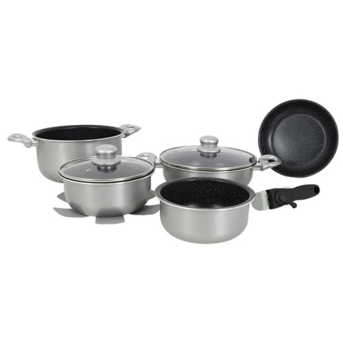 Набор посуды Gimex Cookware Set induction 8 предметів Silver (6977227) – Gimex