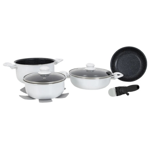 Набір посуду Gimex Cookware Set induction 7 предметів White (6977221) – Gimex