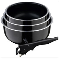Набір посуду Bergner Click&Cook ковші 16/18/20 см 4 предмета (BG-31608-BK)