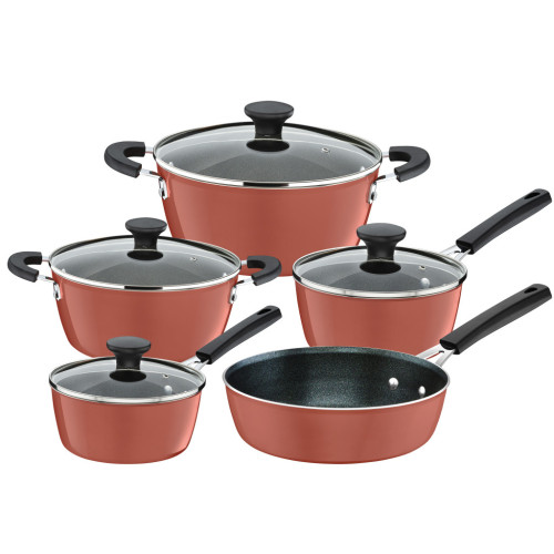 Набор посуды Tramontina Glenz 9 предметів Мідний (28699/410) – Tramontina