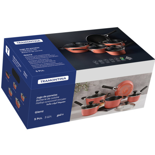 Набор посуды Tramontina Glenz 9 предметів Мідний (28699/410) – Tramontina (вид 2)