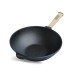 Сковорода Brizoll чавунна WOK з дерев'яною ручкою 2,2 л 240х70 мм (W24H) – Brizoll
