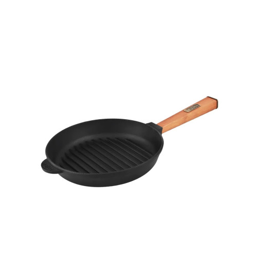 Сковорода Brizoll Optima чавунна Гриль з ручкою 280х50 мм (O2850G-P) – Brizoll