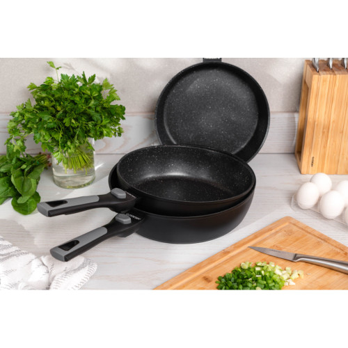 Сковорода Ardesto Gemini Bari, 28см, алюміній, чорний (AR1228B) – Ardesto (вид 1)