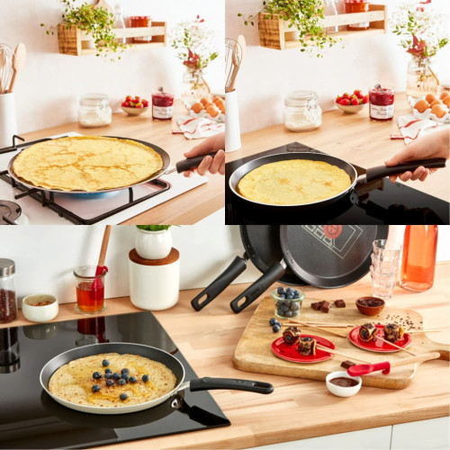 Сковорода Tefal Halo для млинців 25 см, алюміній, бакеліт, сірий (C3123853) – Tefal (вид 2)