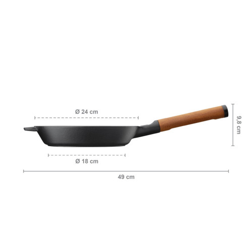 Сковорода Fiskars Norden чавунна 24 см (1026568) – Fiskars (вид 2)