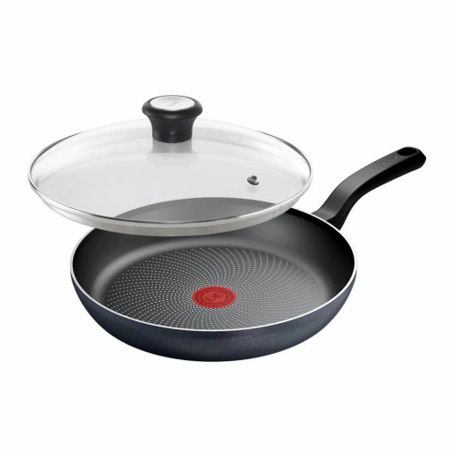 Сковорода Tefal So'' Light 28 см, алюміній, бакеліт, скло, чорний (H0560642_SET) – Tefal