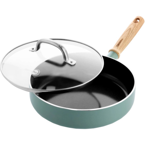 Сотейник GreenPan Mayflower з кришкою 24 см, 2,6 л блакитний (CC001682-001) – GreenPan