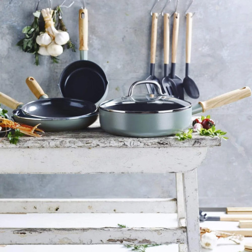 Сотейник GreenPan Mayflower з кришкою 24 см, 2,6 л блакитний (CC001682-001) – GreenPan (вид 2)