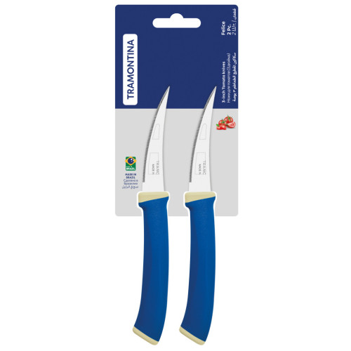 Набор ножей Tramontina Felice Blue Tomato 76 мм 2 шт (23495/213) – Tramontina (вид 1)