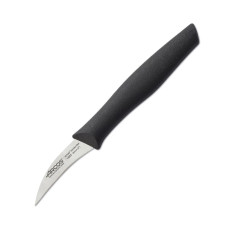 Кухонный нож Arcos Nova для чищення вигнутий 60 мм Чорний (188300)