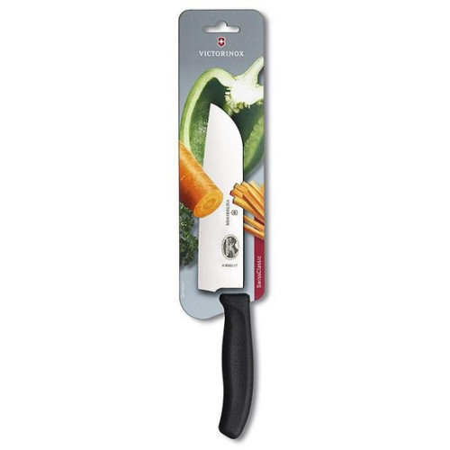 Кухонний ніж Victorinox SwissClassic сантоку 17 см, черный (6.8503.17B) – Victorinox (вид 1)