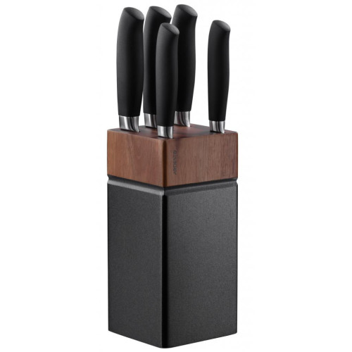 Набір ножів Ardesto Black Mars з дерев'яною підставкою 6 предметів (AR2020SW) – Ardesto