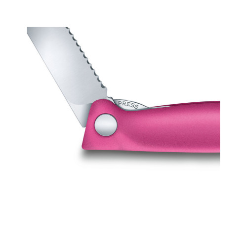 Кухонний ніж Victorinox SwissClassic Foldable Paring 11 см Serrated Pink (6.7836.F5B) – Victorinox (вид 2)