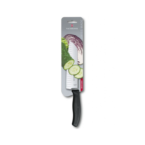 Кухонный нож Victorinox SwissClassic Santoku 17 см Black (6.8523.17B) – Victorinox