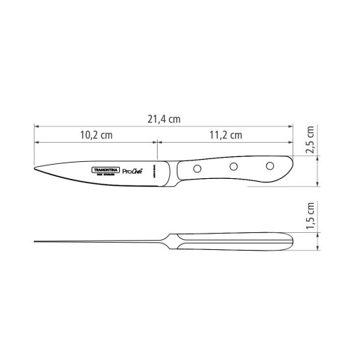 Кухонный нож Tramontina Prochef 102 мм (24160/004) – Tramontina (вид 2)