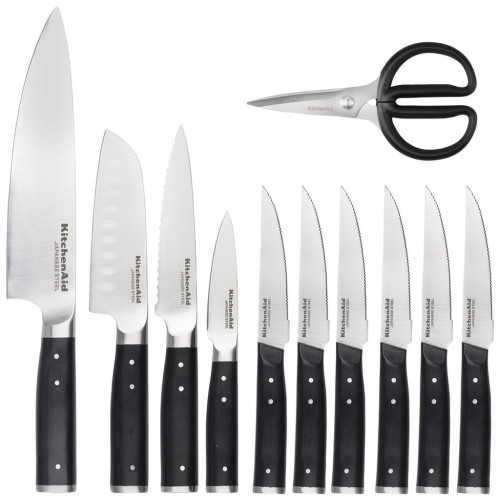 Набір ножів KitchenAid Coreline з підставкою, 11 предметів (KAG12STSNBXOBQ) – KitchenAid (вид 1)