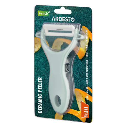 Овощечистка Ardesto Fresh, кераміка, пластик, зелений світлий (AR2101GE) – Ardesto (вид 2)