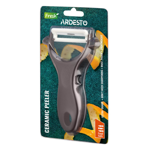 Овощечистка Ardesto Fresh, кераміка, пластик, коричневий (AR2101BR) – Ardesto (вид 2)