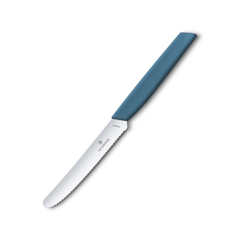 Кухонний ніж Victorinox Swiss Modern TomatoSausage 11см Blue (6.9006.11W2) – Victorinox (вид 2)