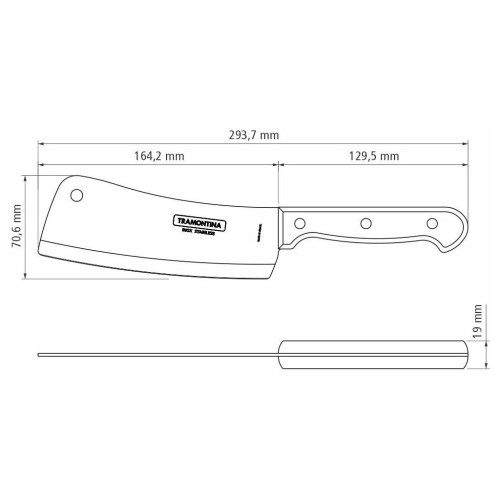 Кухонный нож Tramontina Polywood 15 см Червоне Дерево (21134/176) – Tramontina (вид 2)