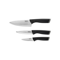 Набір ножів Tefal Comfort, 3шт, нержавіюча сталь, пластик, чорний (K221S375)