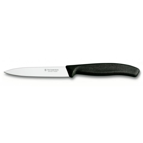 Кухонный нож Victorinox SwissClassic для нарезки 10 см, черный (6.7703) – Victorinox
