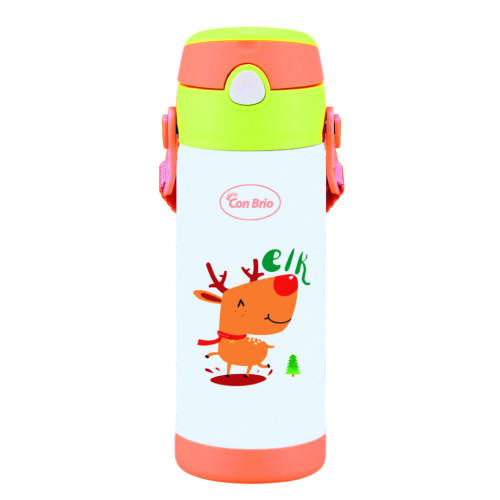 Термос Con Brio з трубочкою 350 мл Лось (CB-391-elk) – CON BRIO