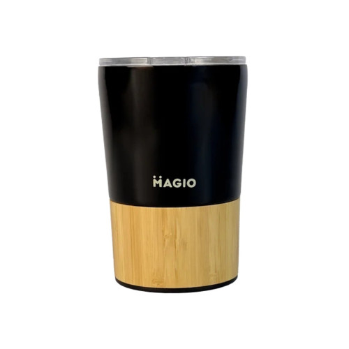 Термокружка Magio Бамбук 400 мл Чорна (MG-1044B) – Magio