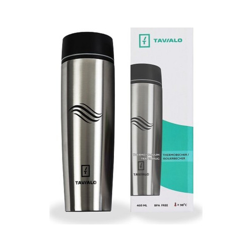 Термокружка Tavialo матовий сріблястий колір + 2 ущільнювальних кільця 460 мл (190460109) – Tavialo (вид 2)