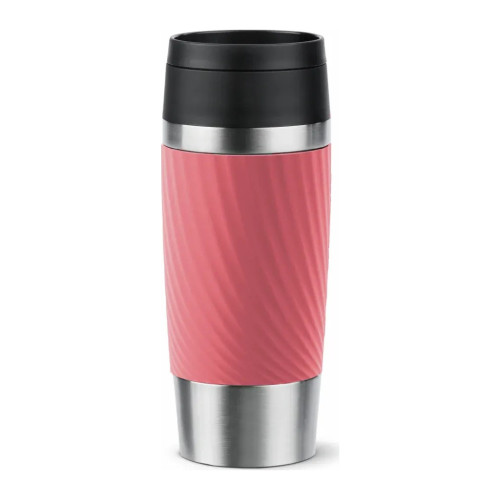 Термокружка Tefal Travel Mug Classic Twist, 360мл, нержавіюча сталь, кораловий (N2024410) – Tefal