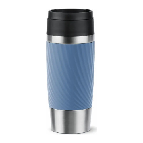 Термокружка Tefal Travel Mug Classic Twist, 360мл, нержавіюча сталь, блакитний (N2024510) – Tefal