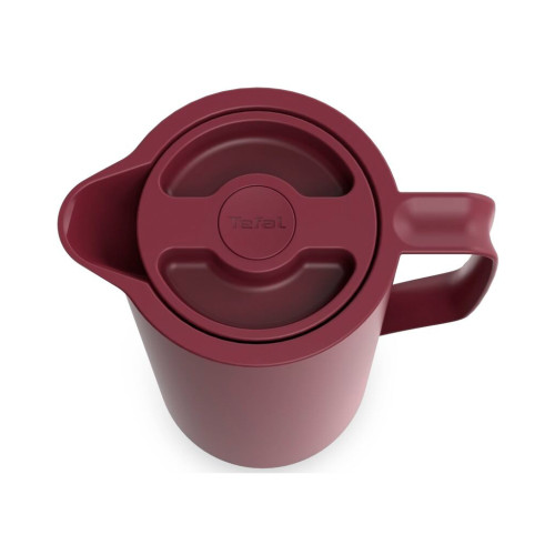 Термос Tefal Motiva, 1л, пластик, скло, бордовий (N4170210) – Tefal (вид 1)