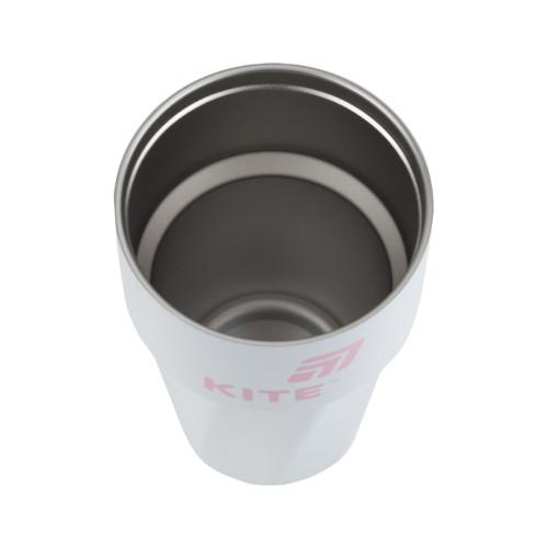 Термокружка Kite 450 мл біло-рожева (K25-1220-3) – Kite (вид 2)