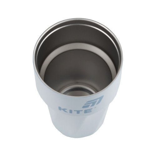 Термокружка Kite 450 мл сіро-блакитна (K25-1220-2) – Kite (вид 2)