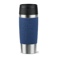 Термокружка Tefal Travel Mug Classic, 360мл, нержавіюча сталь, синій (N2020310)