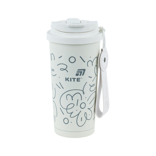Термокружка Kite 550 мл, біла (K25-1226-3) – Kite