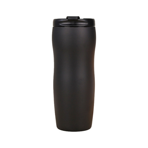 Термокружка Merlion 500 мл з відкидною кришкою, чорна (Mug-500Black) – Merlion