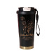 Термокружка Merlion TermCoffee 500 мл з трубочкою, чорна (TermCoffee-500B)