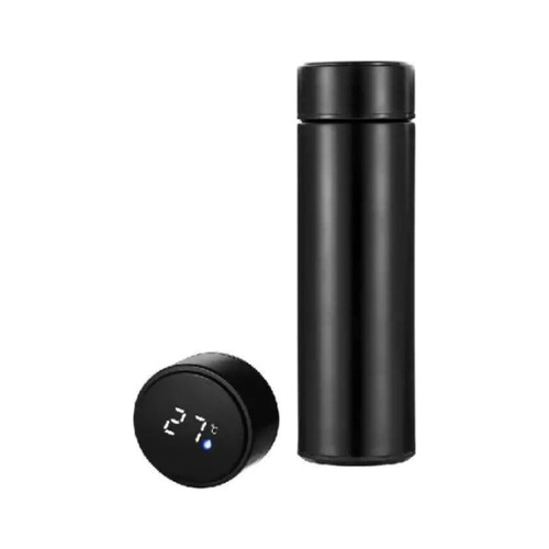 Термос Merlion з цифровим термометром 0,5 л, чорний (SUS-304E-Bk/500) – Merlion