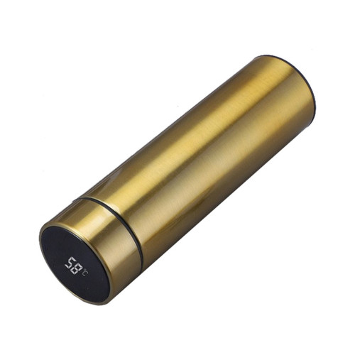 Термос Merlion з цифровим термометром 0,5 л, золотий (SUS-304E-Gd/500) – Merlion