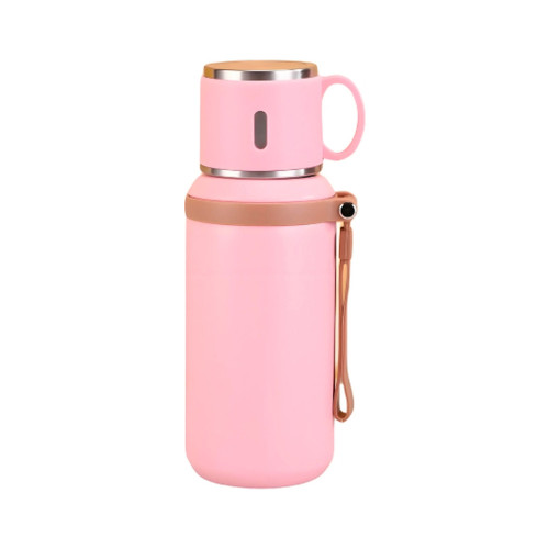 Термос Merlion з чашкою 0,6 л, рожевий (TermTea-600/Pink) – Merlion