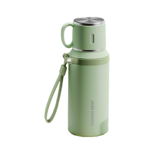 Термос Merlion з чашкою та ситечком 0,6 л, зелений (TermTea-600Green) – Merlion