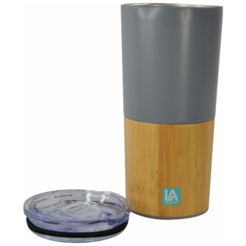 Термокружка Line Art Mao 500 мл сірий/бамбуковий (20201LA-07) – Line Art (вид 1)