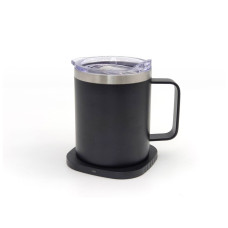 Термокружка TheGeneral з підігрівом та бездротовою зарядкою ThermoHub 15W з LED індикатором чорна (40021321-01)