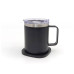 Термокружка TheGeneral з підігрівом та бездротовою зарядкою ThermoHub 15W з LED індикатором чорна (40021321-01) – TheGeneral