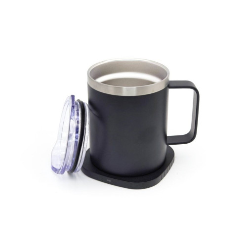 Термокружка TheGeneral з підігрівом та бездротовою зарядкою ThermoHub 15W з LED індикатором чорна (40021321-01) – TheGeneral (вид 1)