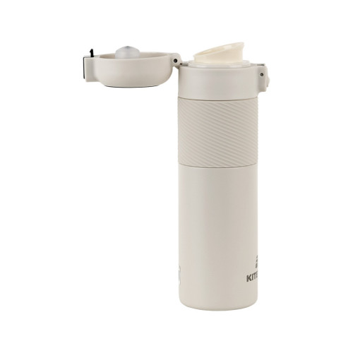 Термокружка Kite 1227 з термодатчиком 450 мл бежевий (K25-1227-1) – Kite (вид 1)