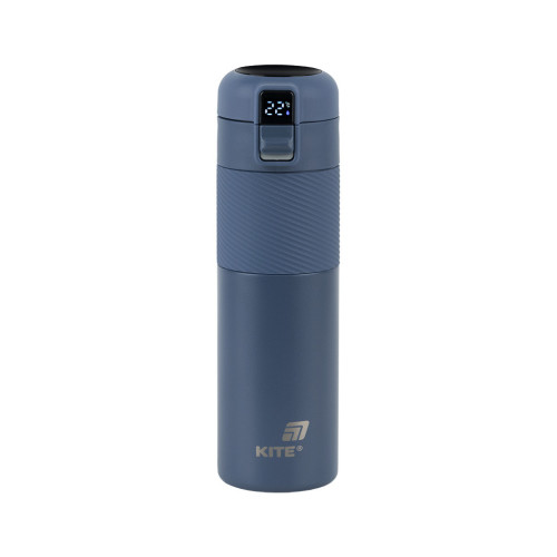 Термокружка Kite 1227 з термодатчиком 450 мл синій (K25-1227-2) – Kite