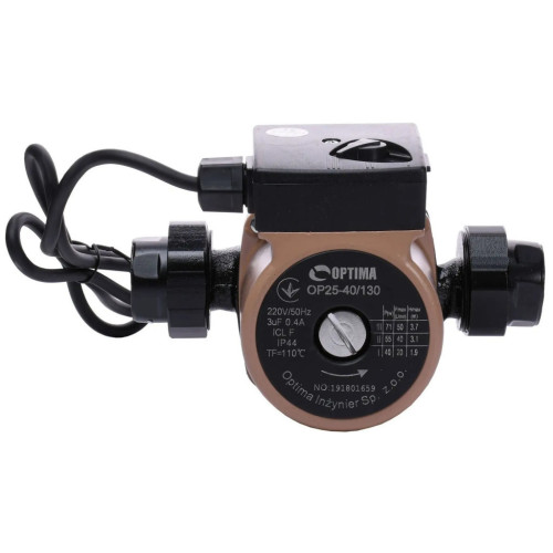 Циркуляційний насос Optima OP25-40-130, G 1 1/4", 10 бар, 130мм, 71Вт, 230В (8365) – Optima